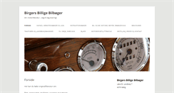 Desktop Screenshot of birgersbilligebilboeger.dk
